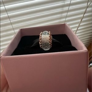 Pandora Iridescent Rose Murano Charm